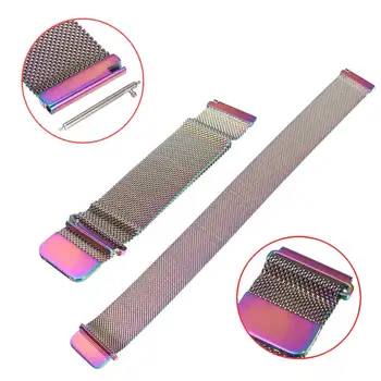 Metal Frame + Milanese Magnetic Watchband Wrist Watch Strap For Fitbit Blaze Tracker Replcement Watchstraps