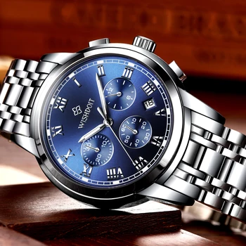 Top Brand Casual Mens Watches Miehet katsella Waterproof Quartz Watch Clock Male stainless steel Wristwatch Hot