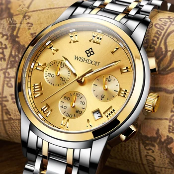 Top Brand Casual Mens Watches Miehet katsella Waterproof Quartz Watch Clock Male stainless steel Wristwatch Hot