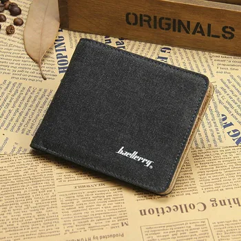Man Canvas Mens Wallets Top Quality Wallet Card Holder Multi Pockets Credit Cards Purse For Male Simple Design Brand Purses
