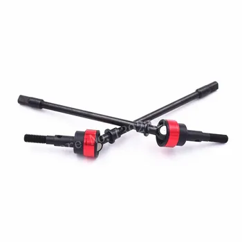 2 Piece Steel#45 Upgrade Parts Climbing Car Front CVD Drive Shaft Axial For SCX10 II 1/10 Scale Models RC Cars #XS-SCX230057