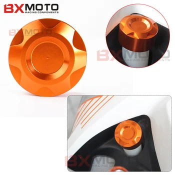 Motorcycle Accessories CNC Fashion Motorcycle Orange Cap Radiator Water Pipe Cap Blocks For Ktm Duke 125 200 390