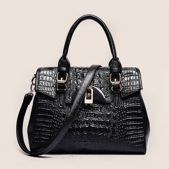 Shoulder bag women bag handbag Messenger bag Women boutique package Crocodile pattern Environmental fabric