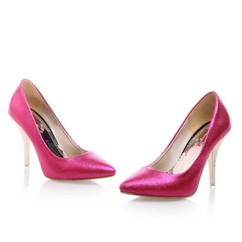 OL Italian high heels Shoes Sandals Stilettos Designer Single Shoes Plus size 34-47 Womens Pointy Toe Elegant Pumps