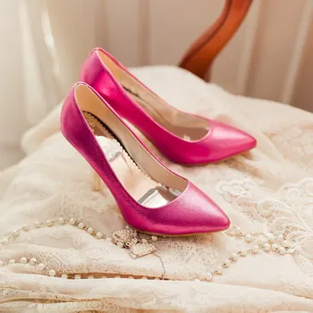 OL Italian high heels Shoes Sandals Stilettos Designer Single Shoes Plus size 34-47 Womens Pointy Toe Elegant Pumps