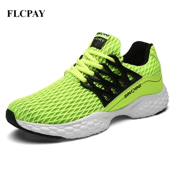 2017 New Brand FLCPAY Student Sports Shoes Men's Shoes Breathable Mesh Cloth Men Sneakers Walking Sports Fitness Shoes