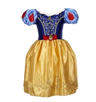 New 2017 Fairy Tales Cinderella Snow White Rapunzel Sleepy Beauty Cosplay Costumes Princess Dress Costumes Baby Girl Dresses