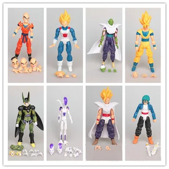 New Dragon Ball Z Dragon Ball DBZ Anime Joint Movable Action Figure Toy 8 pcs Set birthday gift for boy children Anime