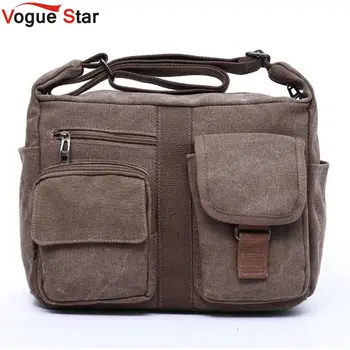 Vogue Star Hot! Multifunction Men Canvas Bag Casual Travel Bolsa Masculina Men's Crossbody Bag Messenger Bags LA109