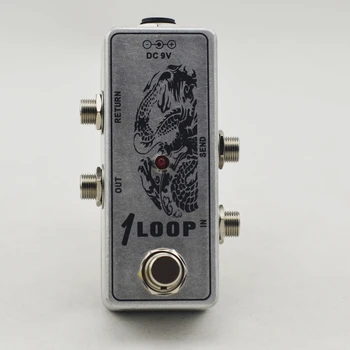 Mini Guitar Looper Effect Pedal Aluminum Loop switch box Effect Pedal Ture Bypass Channel Selection