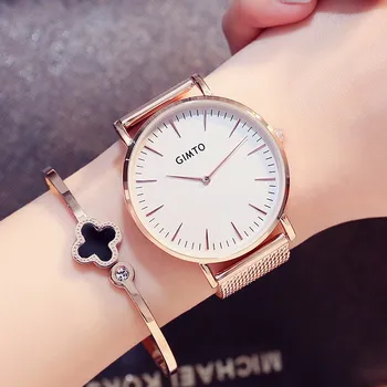 Lady Fashion Bracelet Wrist Watch Quartz Women Lover Top Brand Gold Black Dress Clock Relogio Feminino Montre Femme Hodinky 36