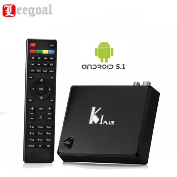1080p 4K Android 5.1 Set Top Box Media Player KI PLUS S2+T2 Smart android TV Box Amlogic S905 Quad core DVB-T2 DVB-S2 1G/8G