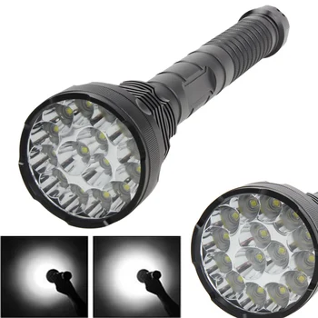Powerful 18000Lm XM-L T6 LED Flashlight Outdoor Camping 5 Mode 15T6 Flashlights Torch Lamp 4 X18650 with Charger Outdoor Tool