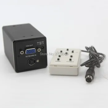 VGA Industrial Microscope Camera With Remote Control Switch Measurement X/Y Cross-Line Detection