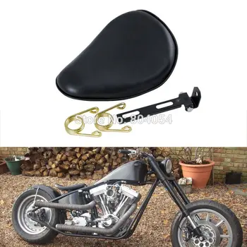 Motorcycle PU Torsion-style Spring PU Solo Seat Universal For Harley Chopper Bobber Sportster