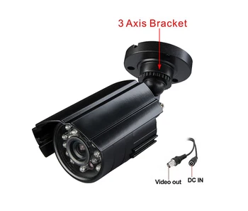 NVR Promotion 8ch security DVR Recorder System indoor Outdoor Weatherproof video Surveillance camera system CCTV Kit SNV-12