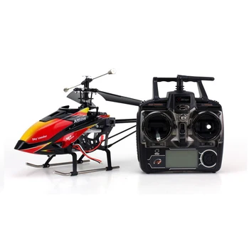Wltoys V913 Professional Drone 2.4G 4CH Single Oars LCD Remote Control Big Aircraft Model Outdoor Toy