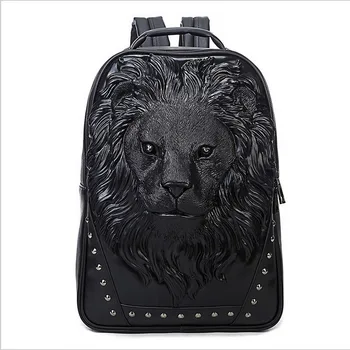Hi-Q Famous Brand Design men Women Backpacks fashion Travel Animal Leather Backpack School Bag Vintage leather laptop backpack.