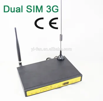 Support VPN F3446 3G dual sim wifi router with external antenna