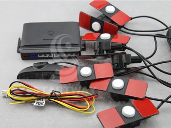 Parking Distance Control System LED Display + BiBi Alarm Sound Original Parking sensor with 8 Original Flat Sensors