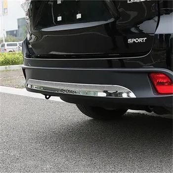 1 PCS DIY Car styling NEW ABS chrome bright rear bumper bar light box Stickers for TOYOTA HIGHLANDER parts accessories