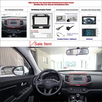 Car Radio Frame Audio ABS Fascia Frame For Kia Sportage 2004~2010 2 DIN CD DVD Panel Dash Board Kit / Refitting DVD GPS NAV