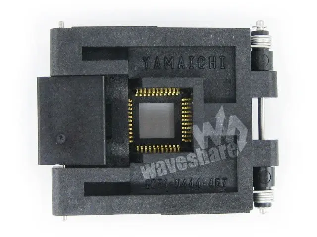 QFP44 TQFP44 FQFP44 PQFP44 IC51-0444-467 Yamaichi QFP IC Test Burn-in Socket Programming Adapter 0.8mm Pitch