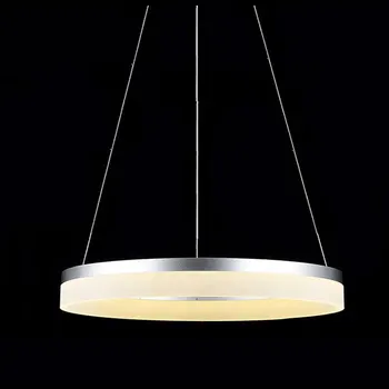 D20cm D40cm D60cm D80cm ring Pendant Lights LED Modern Lamp Fixtures with Milky Acrylic Lampshade hanglampen industrieel country