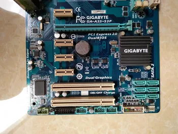 Original desktop motherboard GA-A55-S3P A55-S3P DDR3 Socket FM1 Gigabit Ethernet