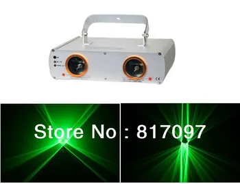 60mW luces lasers 2 lentes luz laser iluminacion efectos discoteca 532nm 7 DMX512 equipamiento dj iluminacion disco audio for dj