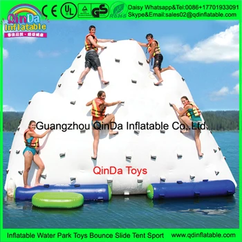 4m*3m*3m Giant inflatable water float unicorn,pool float inflatable water iceberg floating platform