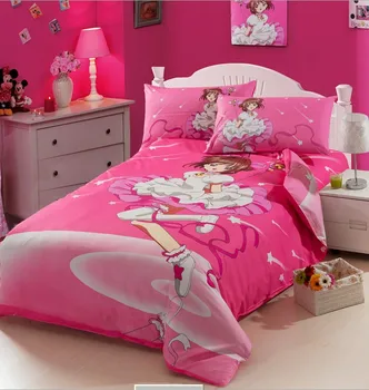 Cotton Bedding set cartoon Printing Minions bedclothes Baby children kids bed linen duvet cover bed 3pcs set