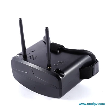 Light Weight 5.8G 40CH 480x272px Settled Three-Point Fillet 4.3 Inch HD FPV Goggles Video Glasses With 7.4V 2200mAh Battery