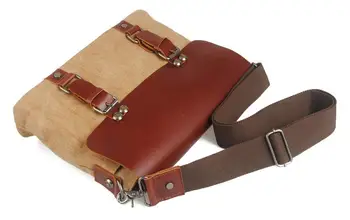 Men's Shoulder Bag Satchel Linen Messenger Bags For Men Casual Crossbody Bag Business Briefcase Two Colors