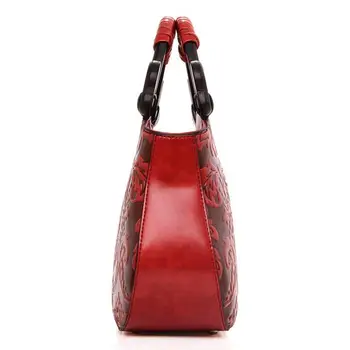 New fashion Chinese style retro embossed pattern leisure Shoulder oblique handbag