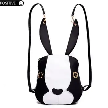 Creative rabbit cartoon cute personality trend of leisure backpack
