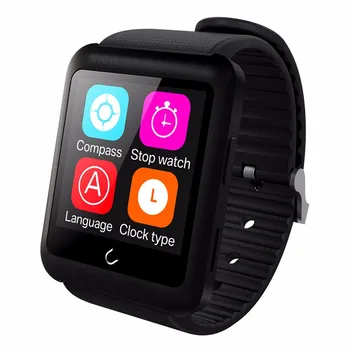 Original Uwatch U11 Smartwatch & Sim Slot Smart Bluetooth Watch For iPhone For Samsung Sony All Android Phones BT 4.0 Compass