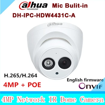 Dahua IPC-HDW4431C-A replace IPC-HDW4421C-A 4MP Network IP Camera IR POE CCTV Mic Built-in H265 H264 dome DH-IPC-HDW4431C-A