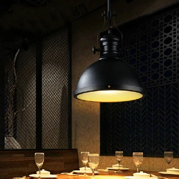 Industrial style pendant lighting restaurant industrial hanging lamp decorative pendant lights edison suspension retro lamp