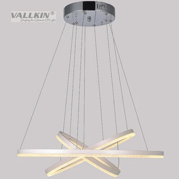LED Pendant Light Ring Acrylic Hanging Lamps Modern Lighting Fixtures with 72W CE FCC ROHS
