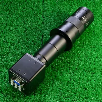 2.0MP HD C-mount Industry Microscope VGA Camera W/ Crosshair 180X C-mount lens