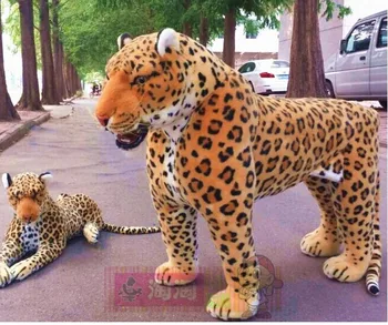 Super large 110x80cm simulation leopard plush toy Artificial animal standing leopard ,can ride doll, ,birthday gift d7996