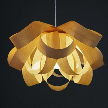 Modern Wooden Pendant Lights For Kitchen Dining Room Hanging Lamp Fixtures 110V 220V E27 Holder Home Lighting 2016 New Lamparas
