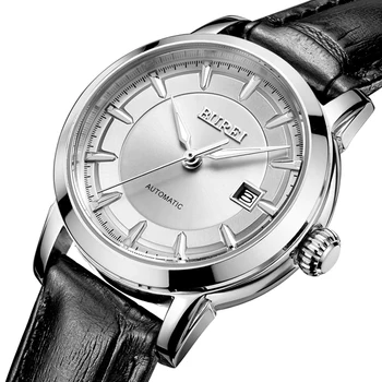 BUREI 2016 Watch Women Automatic Genuine Leather Analog Wristwatch 5ATM Waterproof Business Lady Elegant Dress Clock Reloj Mujer