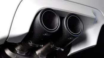 Inlet 57mm Outlet 90mm Akrapovic Dry Carbon Fiber Exhaust Tip Universal 304 Stainless Steel End Pipe Tail Pipe