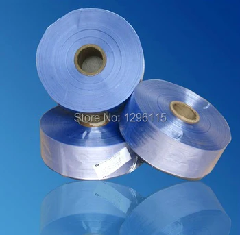 0.5kg/lot Heat shrinkable film, PVC shrink band sleeve with 3~120cm width Heat shrinkable belt