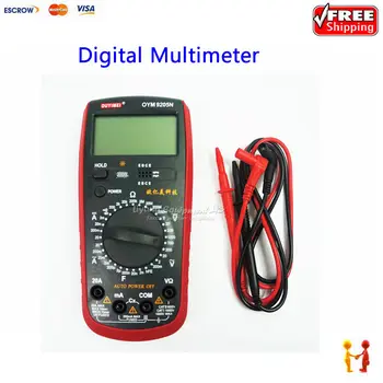 AC DC LCD Display Professional Electric Handheld Tester Meter Digital Multimeter Multimetro Ammeter OYM9205N