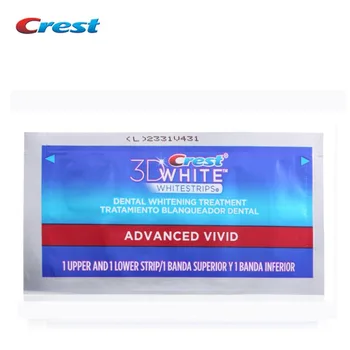 Crest 3D White LUXE Whitestrips Advanced Vivid 7 Treatments /14 Strips Oral Hygiene Dental Care Teeth Whitening