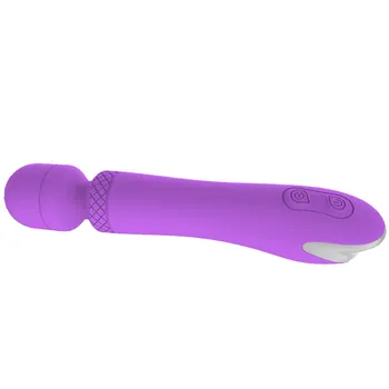 Super Powerful Waterproof USB Rechargeable Silicone Vibrator Magic Wand Massager Adult Sex Toy sex product for women