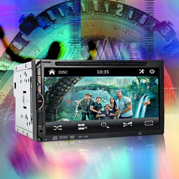 2 Din Car Video Player DVD 7'' HD Touch Screen Bluetooth Stereo Radio Car Audio Auto Electronics Support Rear View Camera